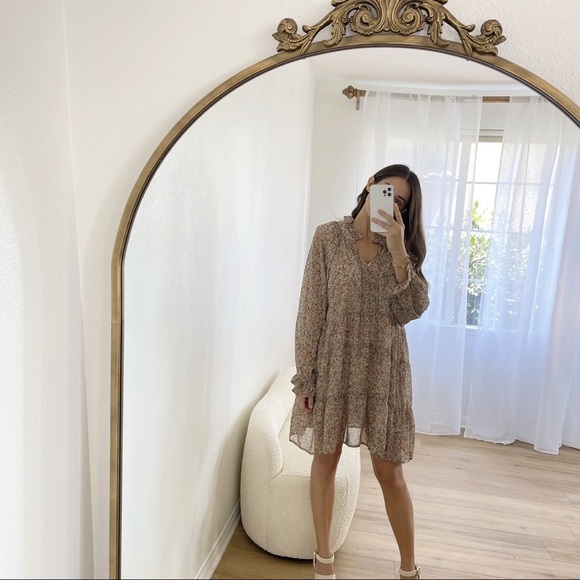 LAST • Brunching Floral Tunic Flowey Dress - Picture 4 of 10